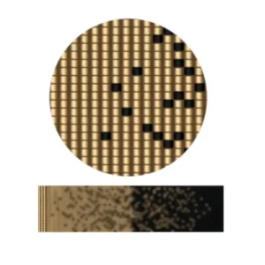aweben24.2-Schwarz-goldenes abstraktes Muster auf schwarzem Hintergrund, das ein raffiniertes und elegantes Design schafft.