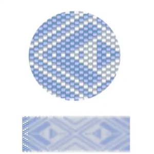 pk4.1-Blau-weiß gestreiftes Muster mit abwechselnden vertikalen Streifen, die ein kühnes, modernes Design schaffen.