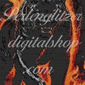 webenbild13-Panter-schwarzer-panter-läuft-aus-den-rot-orangen-gelben-feuer-von-flammen-umgeben-auf-dich-zu-linke-pfote-gehoben-sieht-dich-an-hintergrund-schwarz.