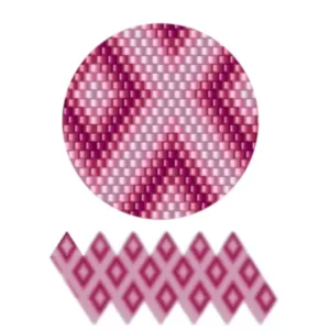 wk32-Muster mit einem zarten rosa und weißen Design, das filigrane details zeigt.