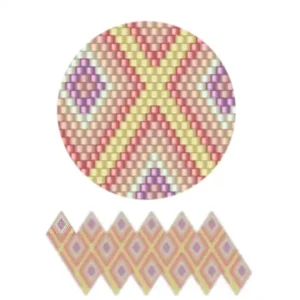 wk32.2-Ein geometrisches Muster mit diagonal angeordneten Quadraten, die ein optisch eindrucksvolles Design schaffen.